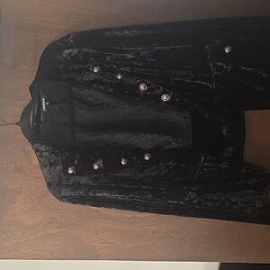 Torrid Black Velvet Jacket 2xl